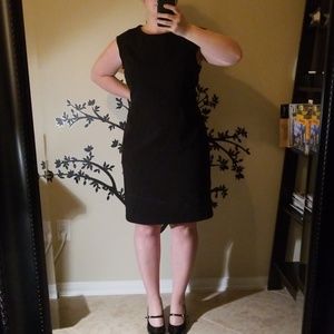 LOFT black dress cap sleeved